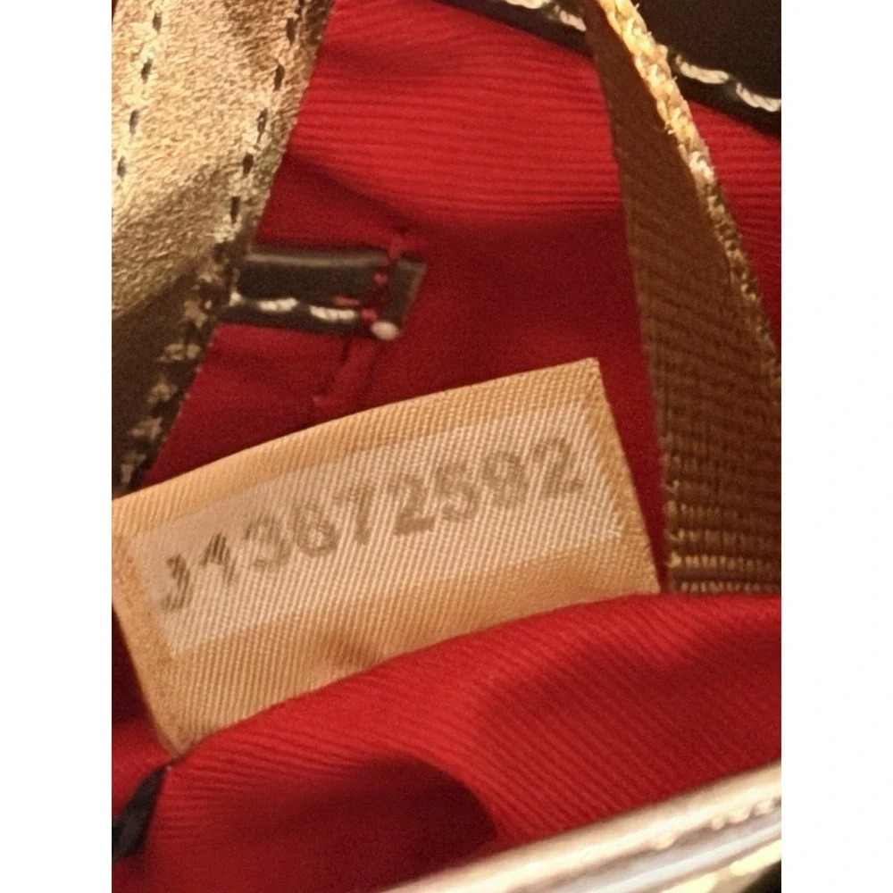 Dooney & Bourke Ostrich Embossed Leather Satchel Crossbody Gray Bag (A2961)‎